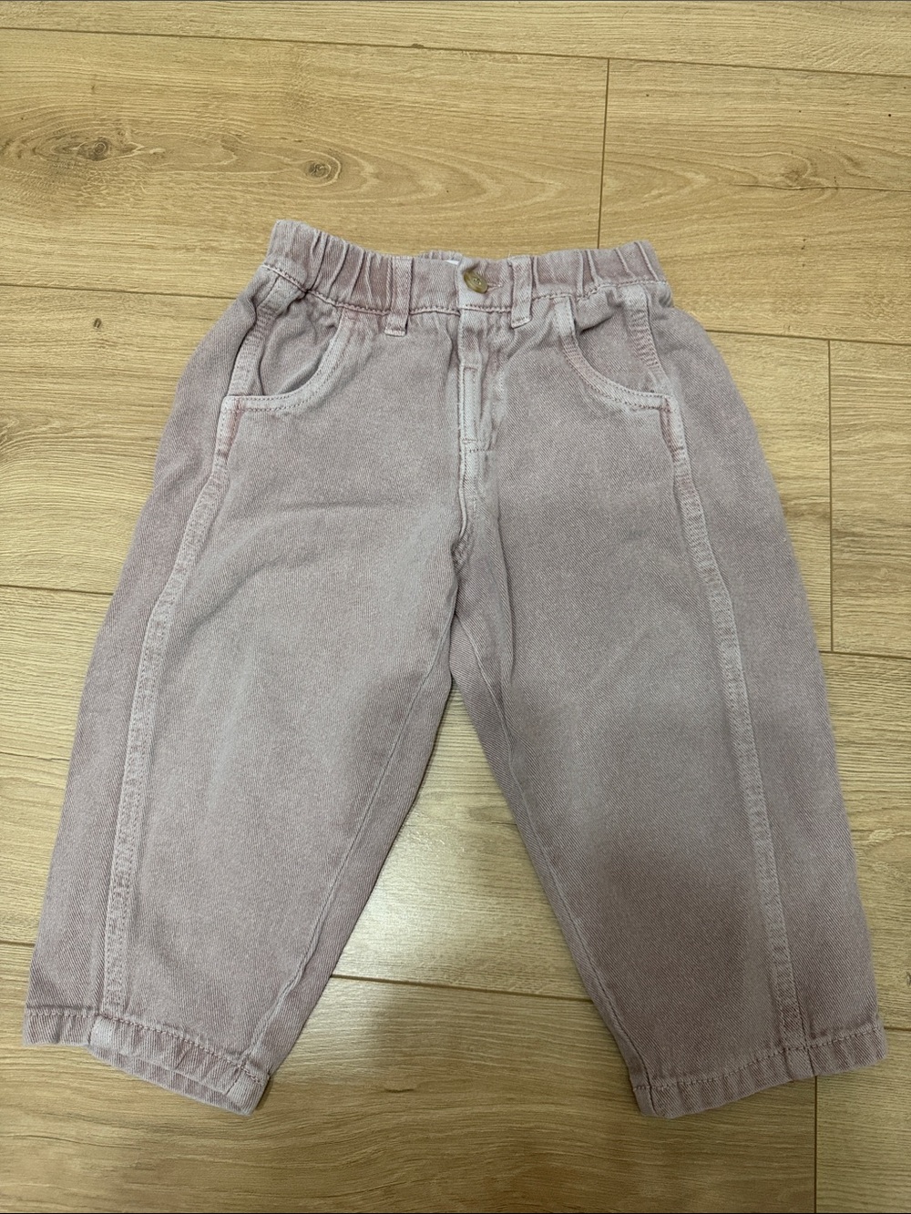 Zara Kids Two-Piece Set in Green and Dusty Pink - Picture 5 of 8